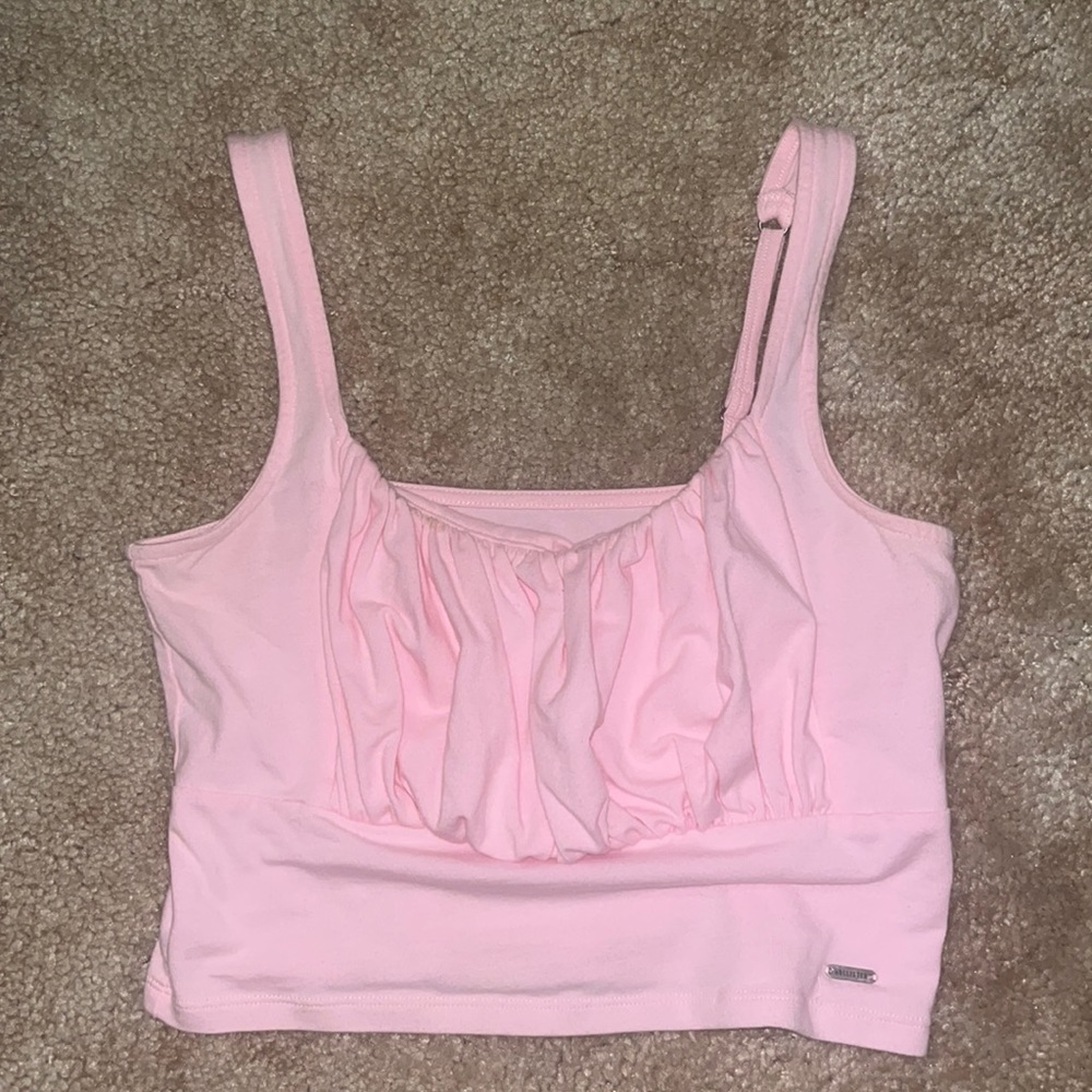 hollister ruched tank